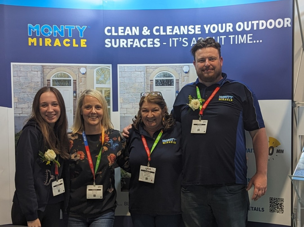 Monty Miracle team at trade show